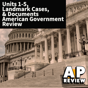 Preview of Bundle! Complete End of Year AP Government Review Notes