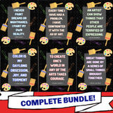 Complete Famous Artists Quote Posters Bundle (Chalkboard)