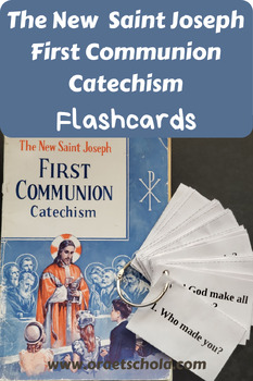 Preview of Complete Flashcard Set for The New Saint Joseph First Communion Catechism