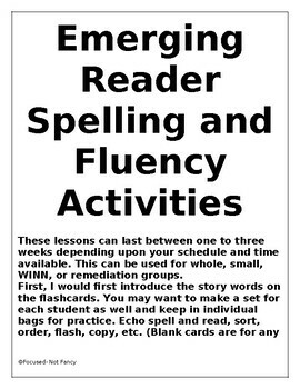 Preview of Complete Fluency Reading with Activities and Flashcards Stories 1-3