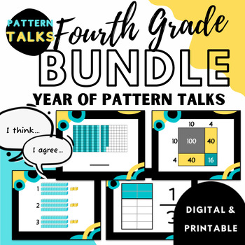 Preview of Complete Fourth Grade BUNDLE - Pattern Number Talks