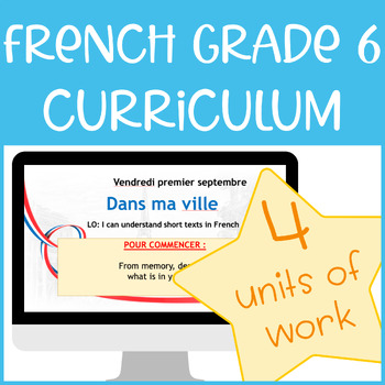 Preview of Complete French Grade 6 Curriculum Bundle