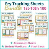 Complete Fry Sight Words Checklist Bundle: 1st - 10th 100
