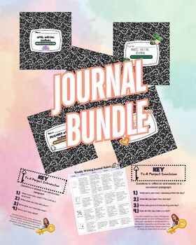 Preview of Complete Full Year Writing Journal Bundle