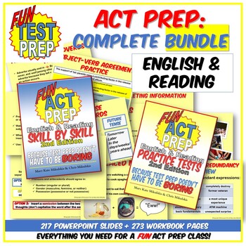 Preview of Complete Fun ACT Prep BUNDLE: Everything You Need for a FUN Test Prep Class!