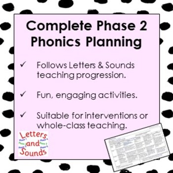 Preview of Complete Fun Phase 2 Phonics Planning - Letters and Sounds Based