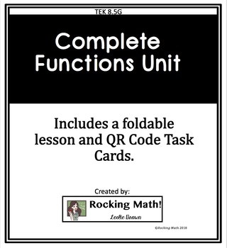 Preview of Complete Functions Lesson TEK 8.5G