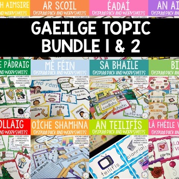 Preview of Complete Gaeilge Topic Bundle: 13 Themes