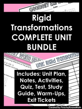 Preview of Complete Geometry Unit (Rigid Transformations) WITH ACTIVTIES BUNDLE
