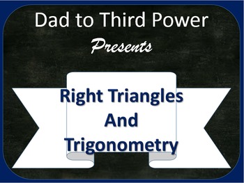 Preview of Complete Geometry Unit on Right triangles and trigonometry with power points