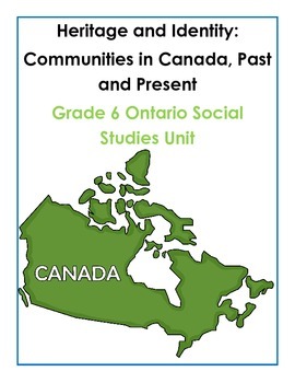 Preview of Complete Grade 6 Ontario Social Studies Inquiry-Based Unit (Heritage)