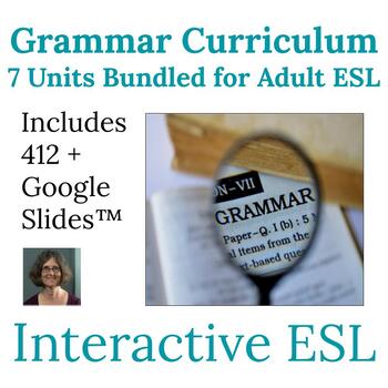 Preview of Complete Grammar Class for Beginner to Intermediate Adults Bundled