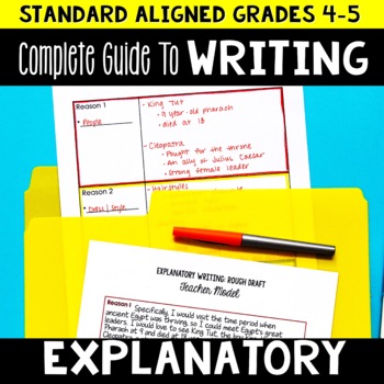 Preview of Explanatory Writing Unit for 4th and 5th Grade | Full Lesson Plans