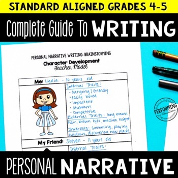 Preview of Personal Narrative Writing Unit for 4th and 5th Grade | Full Lesson Plans