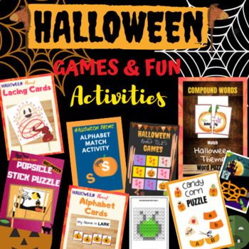 Preview of Complete Halloween Games And Activities Bundle