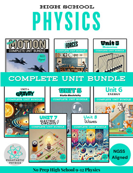 Preview of Complete High School Physics Curriculum Bundle (NGSS Aligned, Grades 9-12)