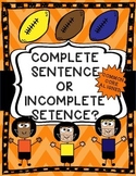 Complete & Incomplete Sentence Sort