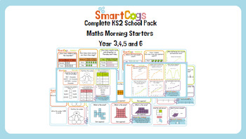 Preview of Complete KS2 Year 3, 4, 5 and 6 Maths Starters Bundle