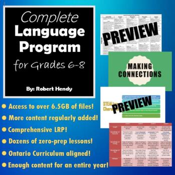 Preview of Complete Language Program for Grades 6-8