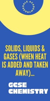 Preview of Complete Lesson With Diagrams Solids, Liquids & Gases KS3 / KS4 Biology