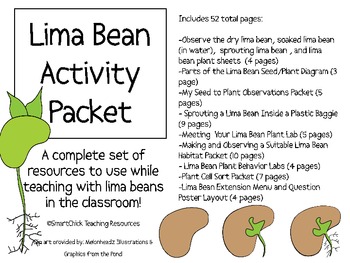 Preview of Complete Lima Bean Plant Packet!  A HUGE Set of Hands-On Activities!