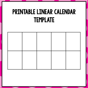 Complete Linear Calendar by The Purple Daisy Teaching Resources TpT