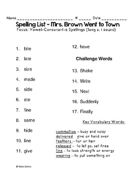 Complete List of 2nd Grade Houghton-Mifflin Spelling and ...