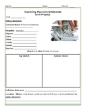 Complete Macroinvertebrate Research Project