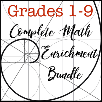 Preview of Complete Math Enrichment Bundle - Problem Solving Challenges