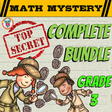 Complete Math Mystery Bundle 3rd Grade - Fun Math Review A