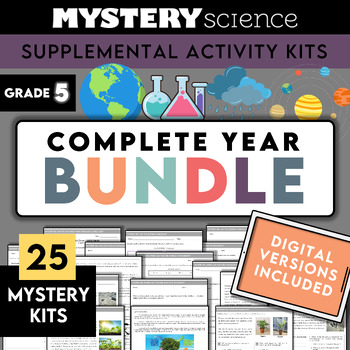 Preview of Grade 5 | Complete Mystery Science ENTIRE YEAR Bundle | Digital + Printable