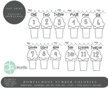 Counting Coloring Pages / Free Printable Number Counting Worksheets