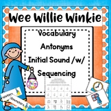 Wee Willie Winkie Nursery Rhyme Activities Lesson Plans FREE