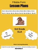 Complete Ohio ELA Lesson Plan Bundle - 3rd Grade (53 lesso