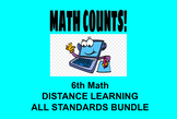 Complete Online Distance Learning 6th Math Bundle - All Standards