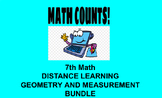 Complete Online Distance Learning 7th Math Bundle Geometry