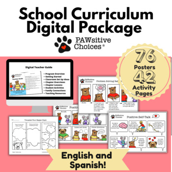 Preview of Complete PAWsitive Choices Social-Emotional Curriculum Digital Package