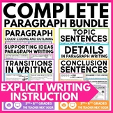 Paragraph Writing Bundle - How to Write a Paragraph | Print and Digital