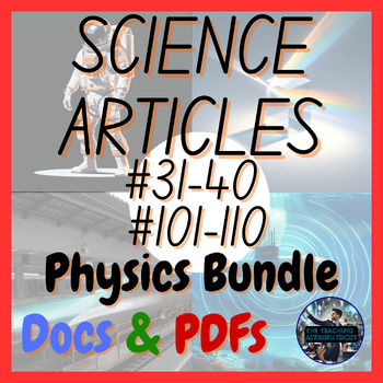 Preview of Complete Physics Set of 20 Science Articles | Physical Sci | (Offline Version)