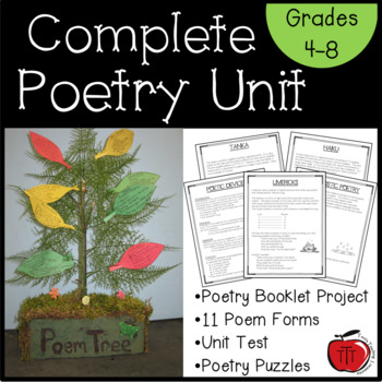 Preview of Complete Poetry Unit - Fostering Student Creativity