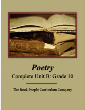 Preview of Poetry Complete Unit B (Grade 10)