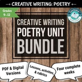 Creative Writing Poetry Complete Unit - Middle/High School
