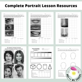 Complete Portrait Lesson: Shading, Facial Features, Grid Drawing