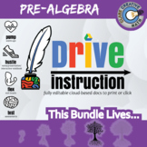 Complete Pre-Algebra - EDITABLE Slides / INB/ Warm-Ups / N