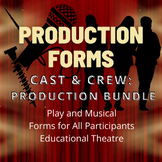 Complete Production Forms - Cast and Crew Process for Thea