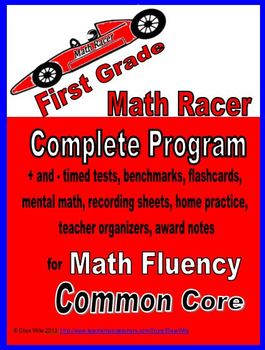 Preview of Complete Program 1st Grade Common Core Math Fluency, Add & Subtract, 209 pages