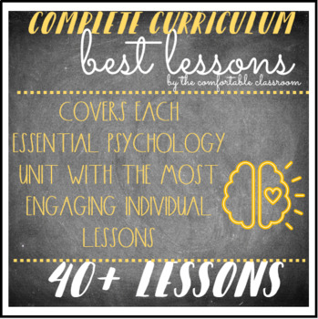 Preview of Complete Psych Curriculum Overview: Best Lessons from Each Unit *BUNDLE*