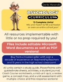 Complete Psychology Curriculum (Full Year Bundle; 13 Units)