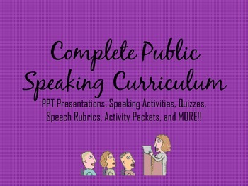 Preview of Complete Public Speaking Curriculum