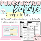 Complete Punctuation Digital Slides and Worksheets Unit